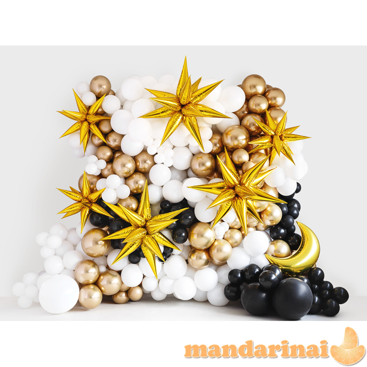 Foil balloon Star 3D, 70cm, gold 2