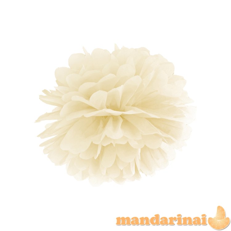 Tissue paper Pompom, cream, 25cm