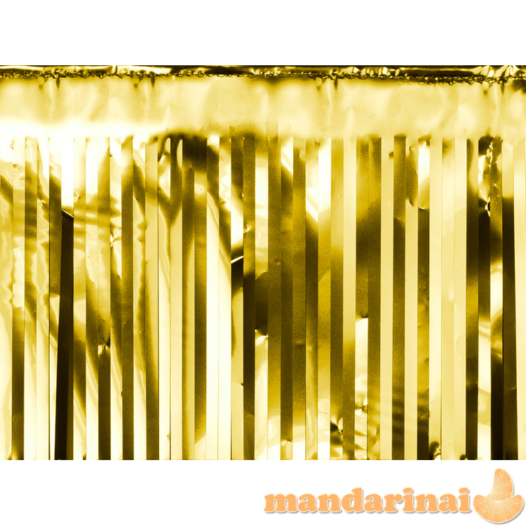 Party curtain, gold, 18.5 x 400cm