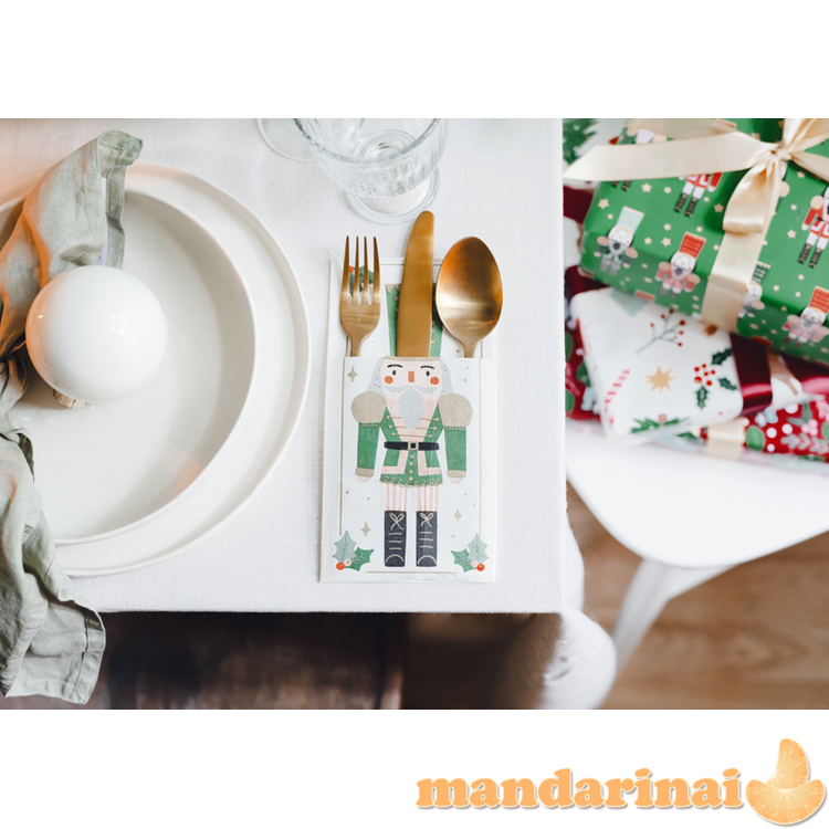 Cutlery bag Nutcracker, 10x20 cm, mix (1 pkt / 6 pc.) 3