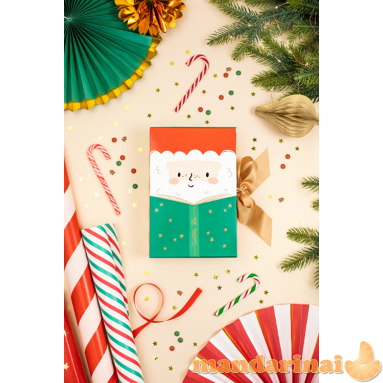 Gift box Santa, 6x22.5x15 cm, mix 6
