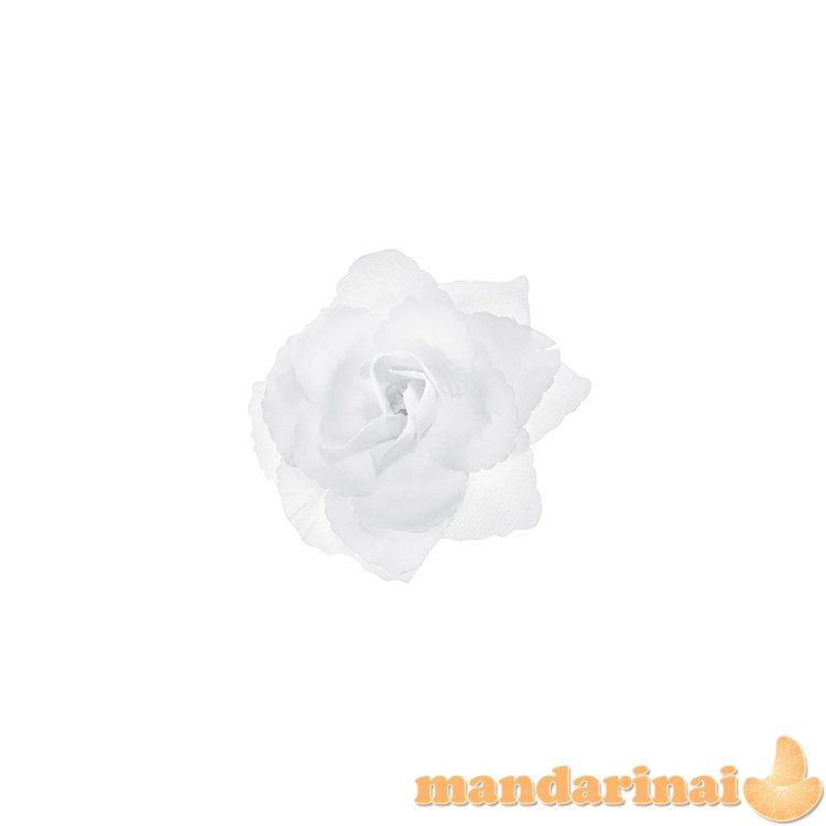 Roses, self-adhesive, white, 9cm (1 pkt / 24 pc.)