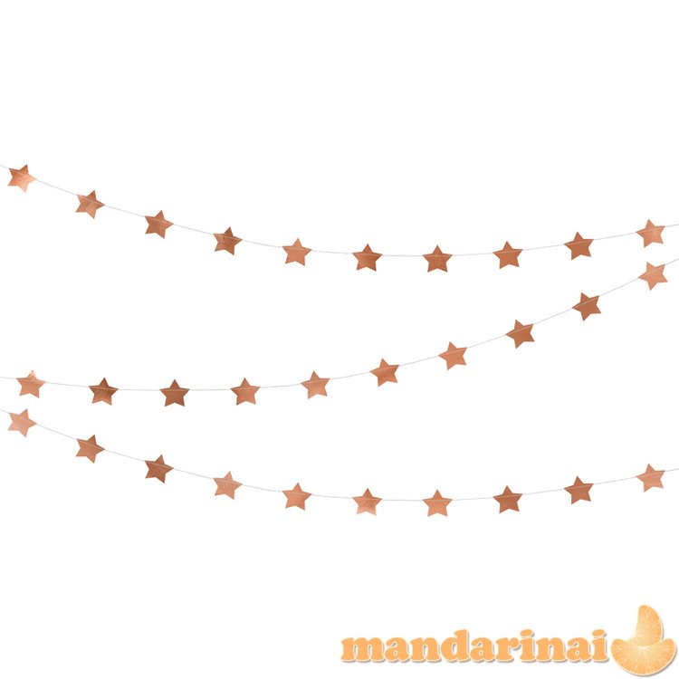 Garland Stars, rose gold, 3.6m