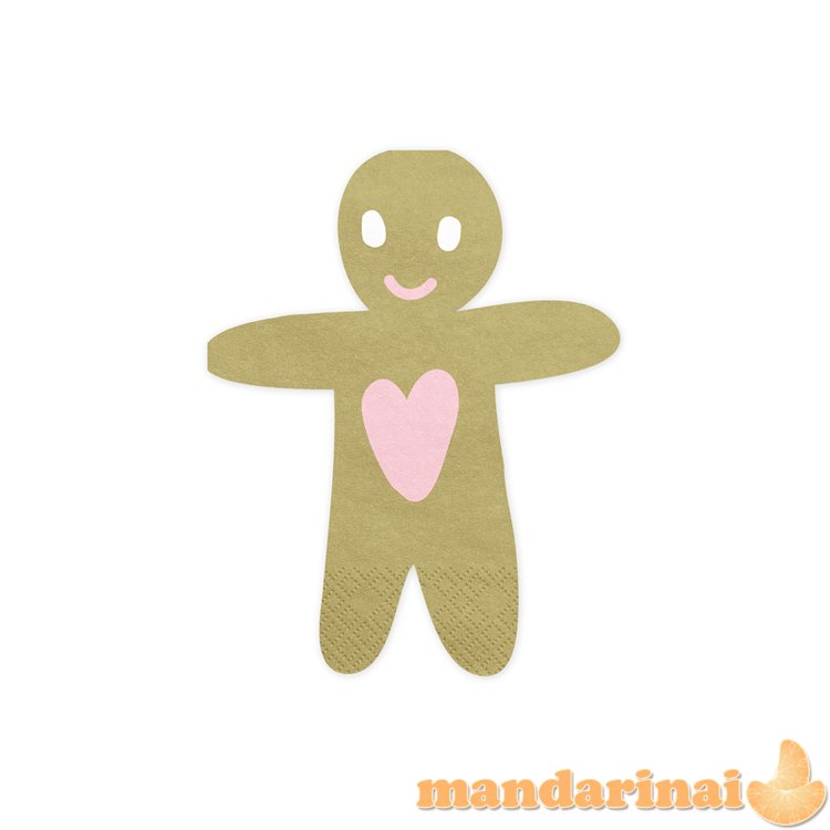 Napkins Gingerbread Man, 16x13cm (1 pkt / 20 pc.)