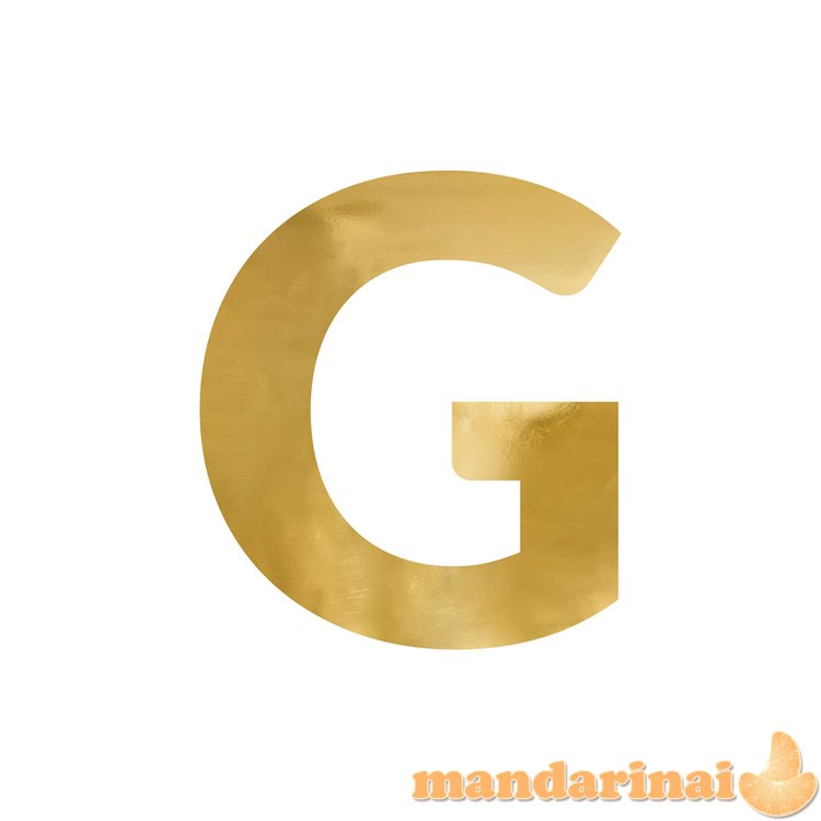 Mirror letter   G  , gold, 54x61 cm