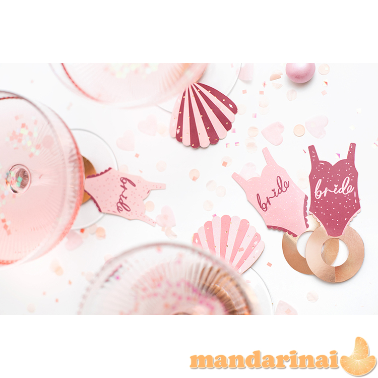 Drink tags Swimsuite and Shell, 8x5 cm, mix (1 pkt / 10 pc.) 6