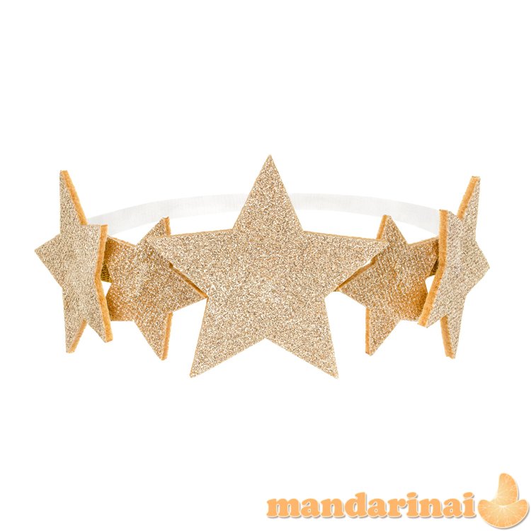 Headband Stars, gold, 12cm