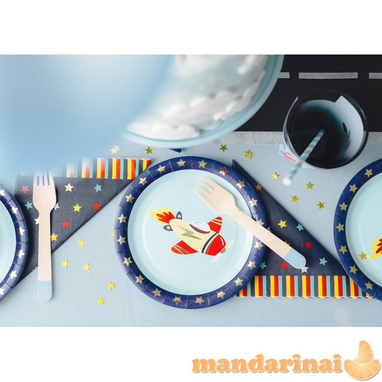 Napkins Stars, 33x33 cm, navy blue (1 pkt / 12 pc.)