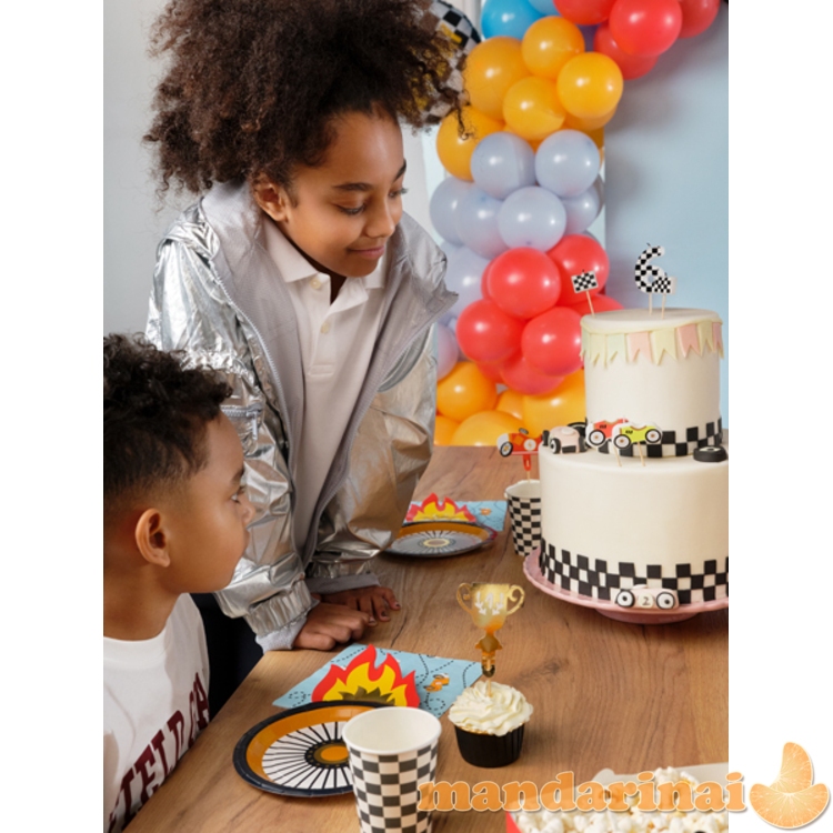 Cupcake toppers - Cars, 12 cm (1 pkt / 4 pc.)
