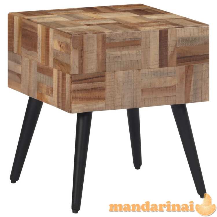 Šoninis staliukas, 40x40x45cm, perdirbta tikmedžio mediena