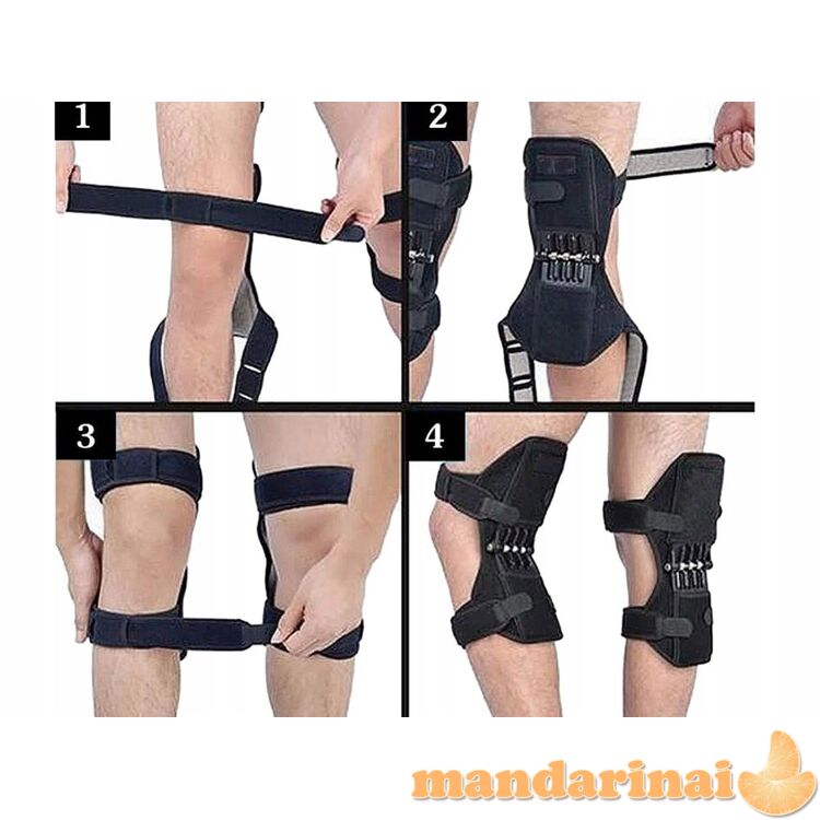 Kelio sąnario įtvaras su lankstais