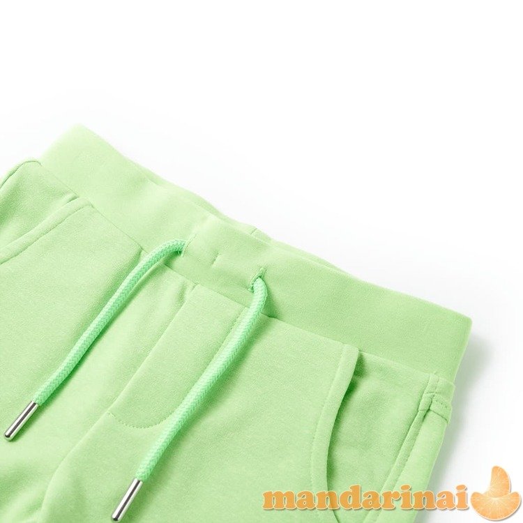 Vaikiški šortai, fluorescencinės žalios spalvos, 92 dydžio