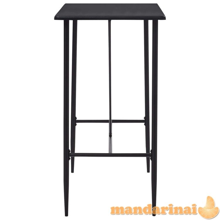 Baro stalas, juodos spalvos, 120x60x110cm, mdf