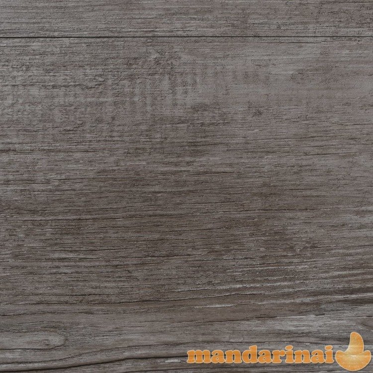 Grindų plokštės, matinės medienos rudos, pvc, 5,21m², 2mm