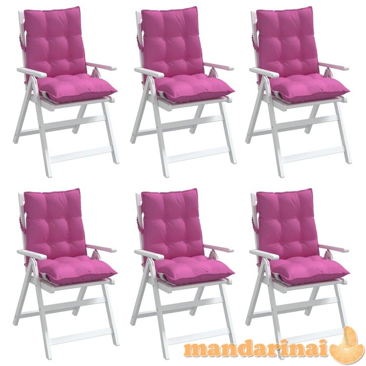Kėdės pagalvėlės, 6vnt., rožinės, oksfordo audinys