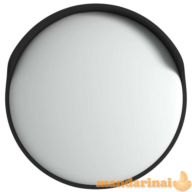 Sferinis lauko/kelio veidrodis, juodas, 45cm, polikarbonatas