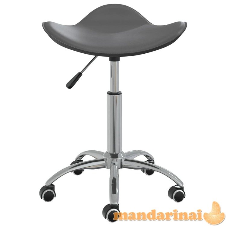 Pasukama valgomojo kėdė, pilkos spalvos, dirbtinė oda (323688)