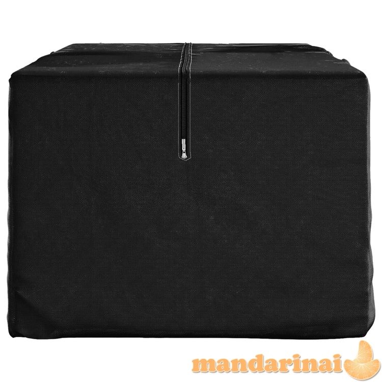 Krepšys sodo pagalvėlėms, juodas, 135x40x55cm, polietilenas