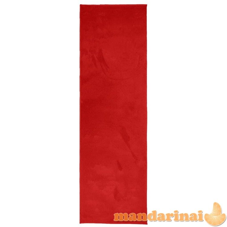 Kilimas oviedo, raudonos spalvos, 80x250cm, trumpi šereliai
