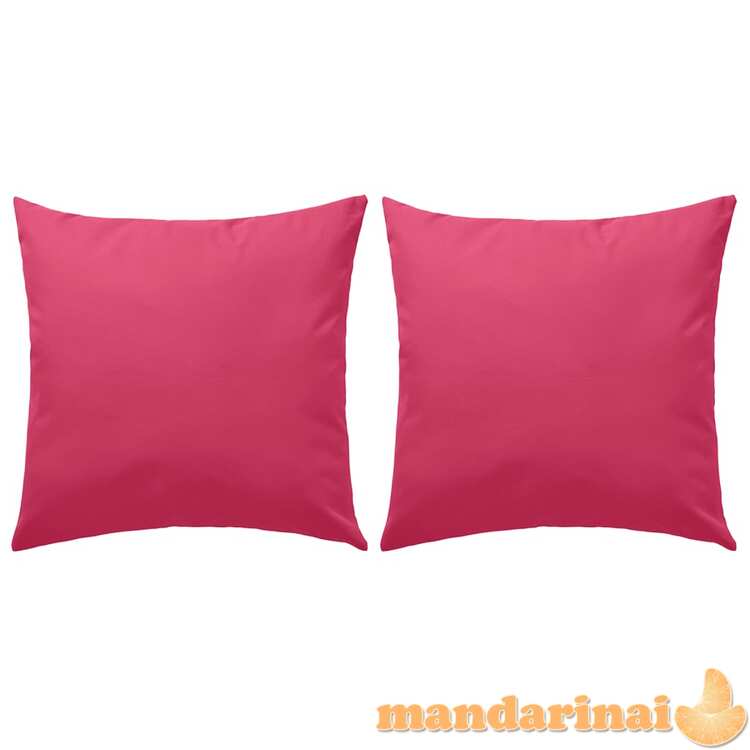 Lauko pagalvės, 2 vnt., rožinės spalvos, 45x45cm