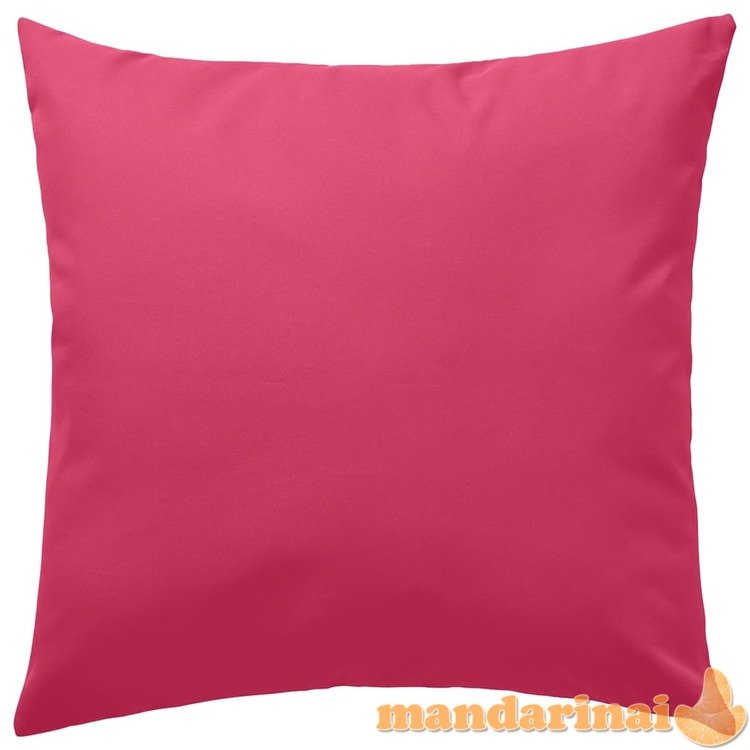 Lauko pagalvės, 2 vnt., rožinės spalvos, 45x45cm