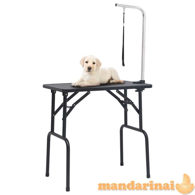 Reguliuojamas šunų priežiūros stalas su 1 kilpa