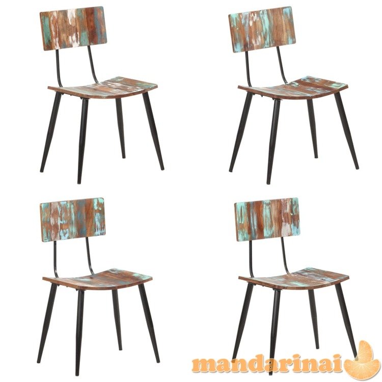 Valgomojo kėdės, 4vnt., perdirbtos medienos masyvas (2x287901)