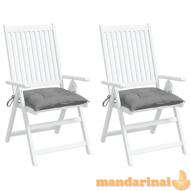 Kėdės pagalvėlės, 2vnt., pilkos, 50x50x7cm, oksfordo audinys