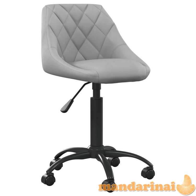 Valgomojo kėdė, šviesiai pilkos spalvos, aksomas