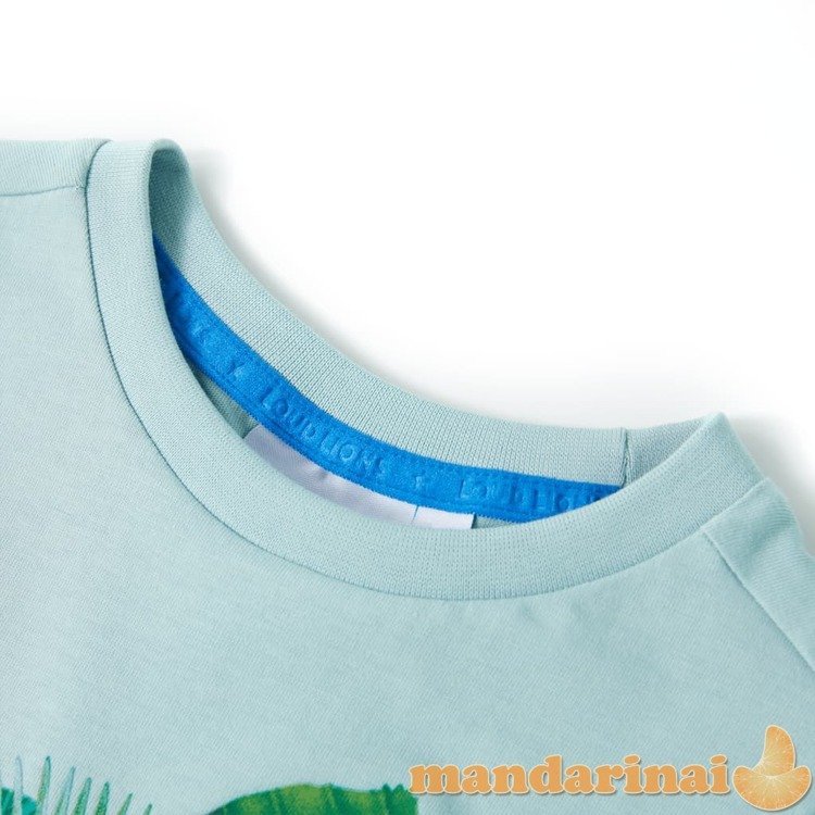 Vaikiški marškinėliai, šviesiai mėlynos spalvos, 128 dydžio