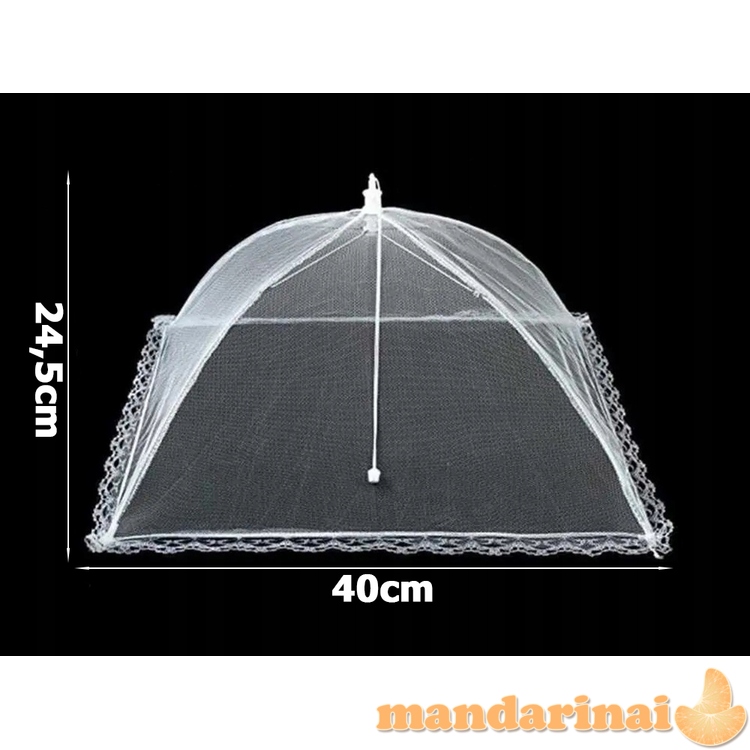 Tinklelis maistui apsaugoti nuo musių ir širšių