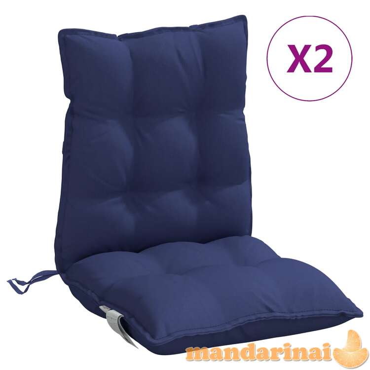 Kėdės pagalvėlės, 2vnt., tamsiai mėlynos, oksfordo audinys