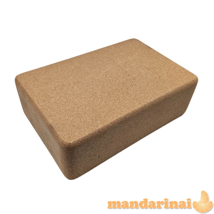 Kamštinis jogos blokas SANRO 22.5x15x7.5cm