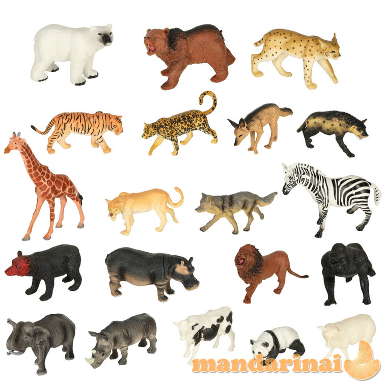 Figūros zoologijos sodo gyvūnų rinkinys 59 el. 4