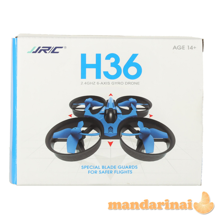 JJRC H36 mini RC dronas 2.4GHz 4CH 6 ašis mėlyna 1