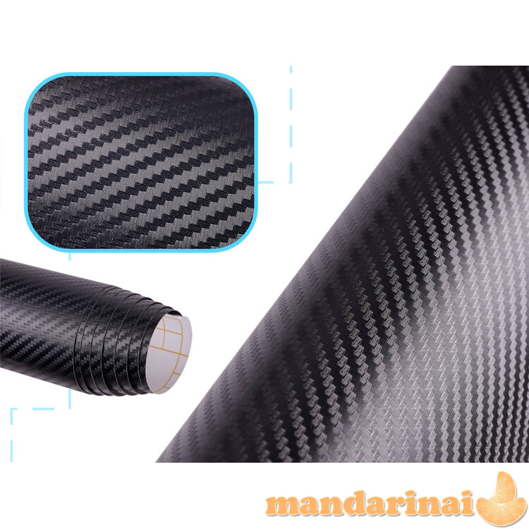 Anglies 3D ruloninė plėvelė juoda 1,27x28m 1