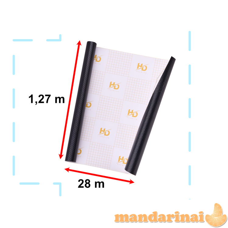 Anglies 3D ruloninė plėvelė juoda 1,27x28m 2