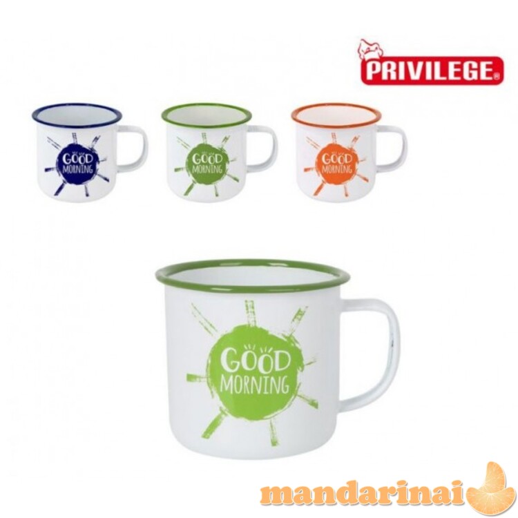 Puodukas emal. 300ml RETRO