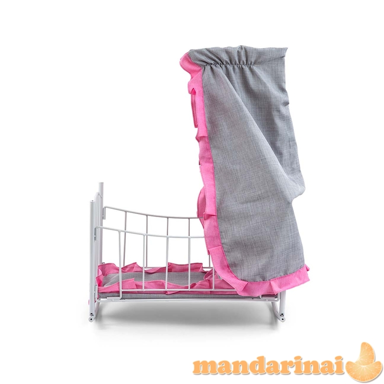Lily lėlės lova ir lopšys su baldakimu Prestige Pink 1