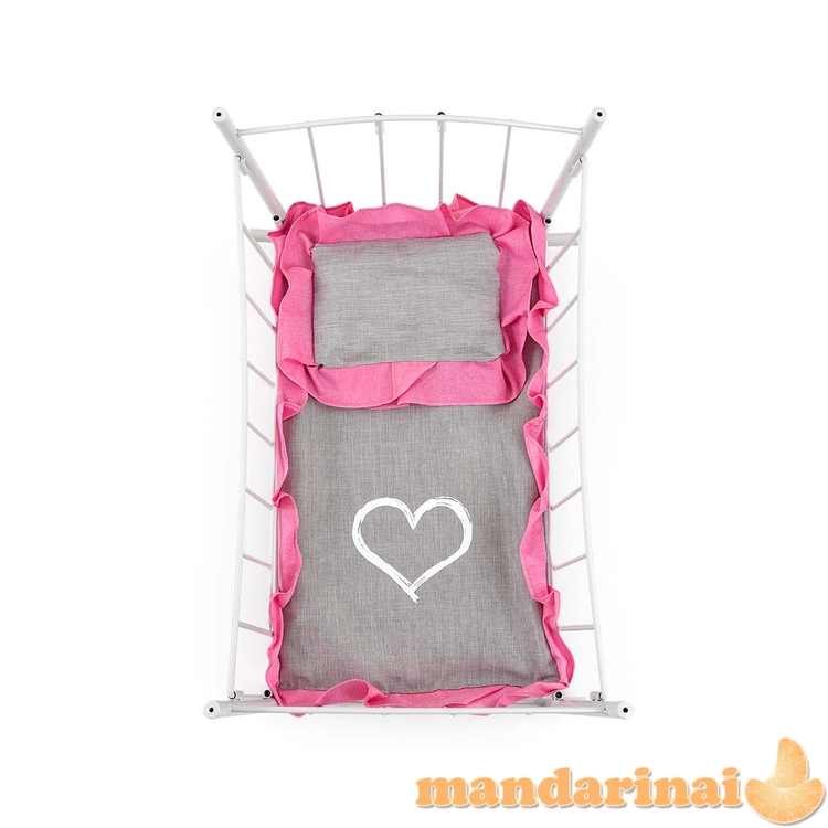 Lily lėlės lova ir lopšys su baldakimu Prestige Pink 2