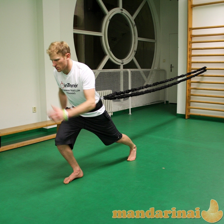 Pasipriešinimo virvė treniruotėms inSPORTline Byfaster RS1100 1,5–3 m