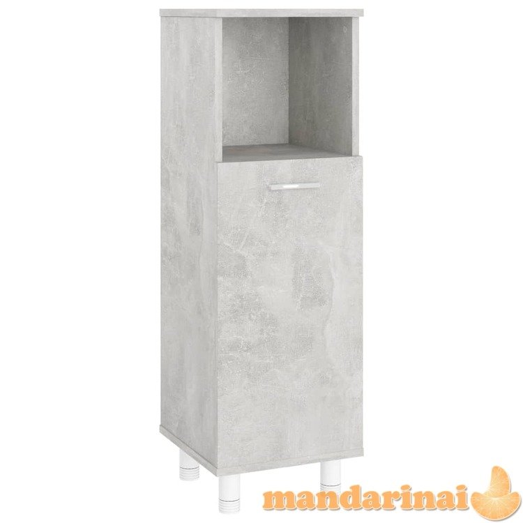 Vonios kambario spintelė, betono pilka, 30x30x95cm, mdp