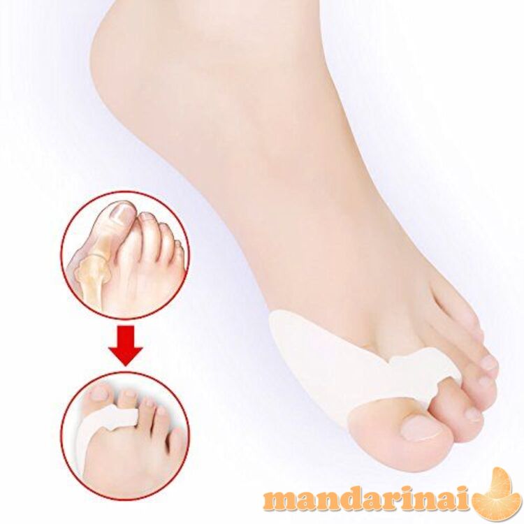 Minkštas silikoninis dviejų pirštų tarpupirštis-įtvaras