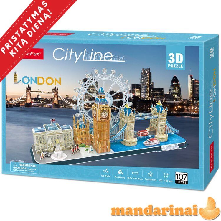 CUBICFUN 3D dėlionė „Londonas“