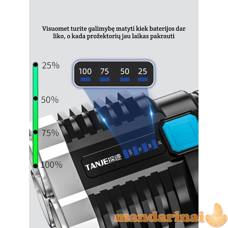 Pakraunamas 4 LED modulių prožektorius