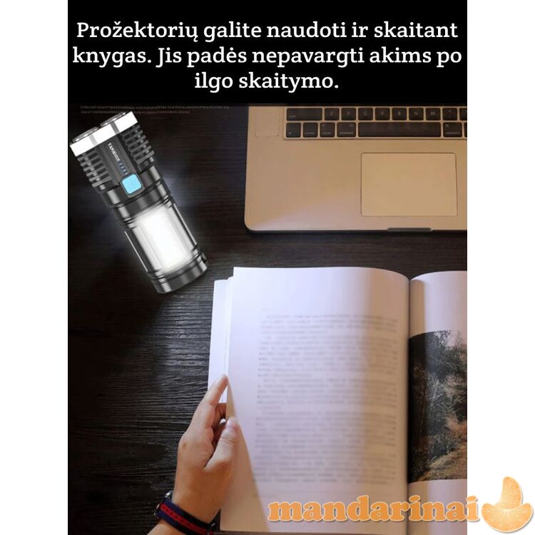 Pakraunamas 4 LED modulių prožektorius