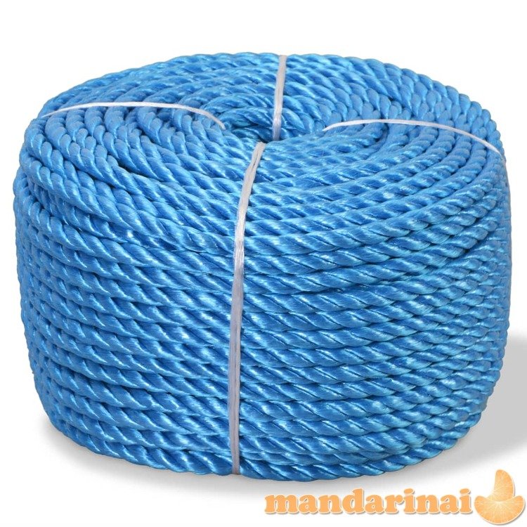 Susukta virvė, mėlyna, 500m, polipropilenas, 10mm