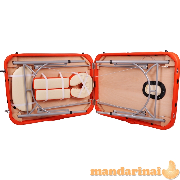 Aliumininis sulankstomas masažo stalas 2 dalių inSPORTline Tamati  10