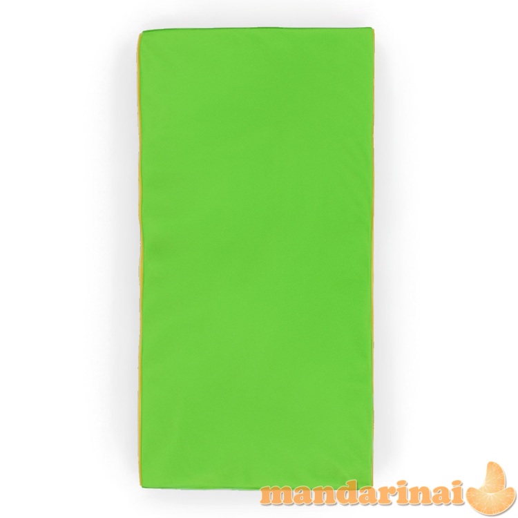 Gimnastikos čiužinys SANRO 100x50x10 cm žaliai-geltonas