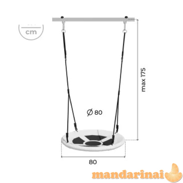 Įbetonuojamas sporto kompleksas-aik&scaron;telė vaikams SANRO FITNESS-3 baltai-salotinis, iki 100kg